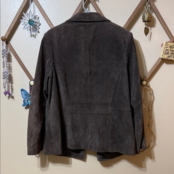 Style & Co. Brown Suede Blazer - Picture 6 of 7